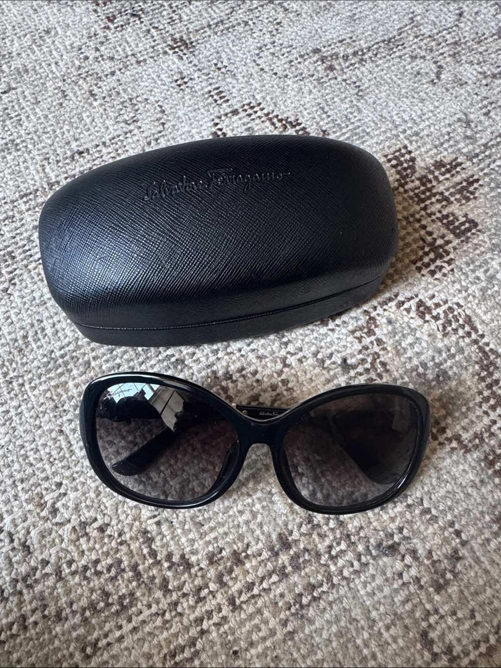 Salvatore Ferragamo Black Sunglasses